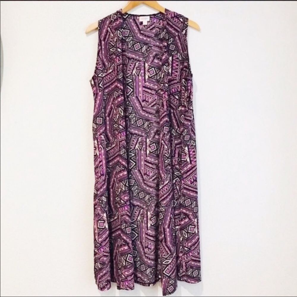 LulaRoe Joy Long Duster Vest Sleeveless